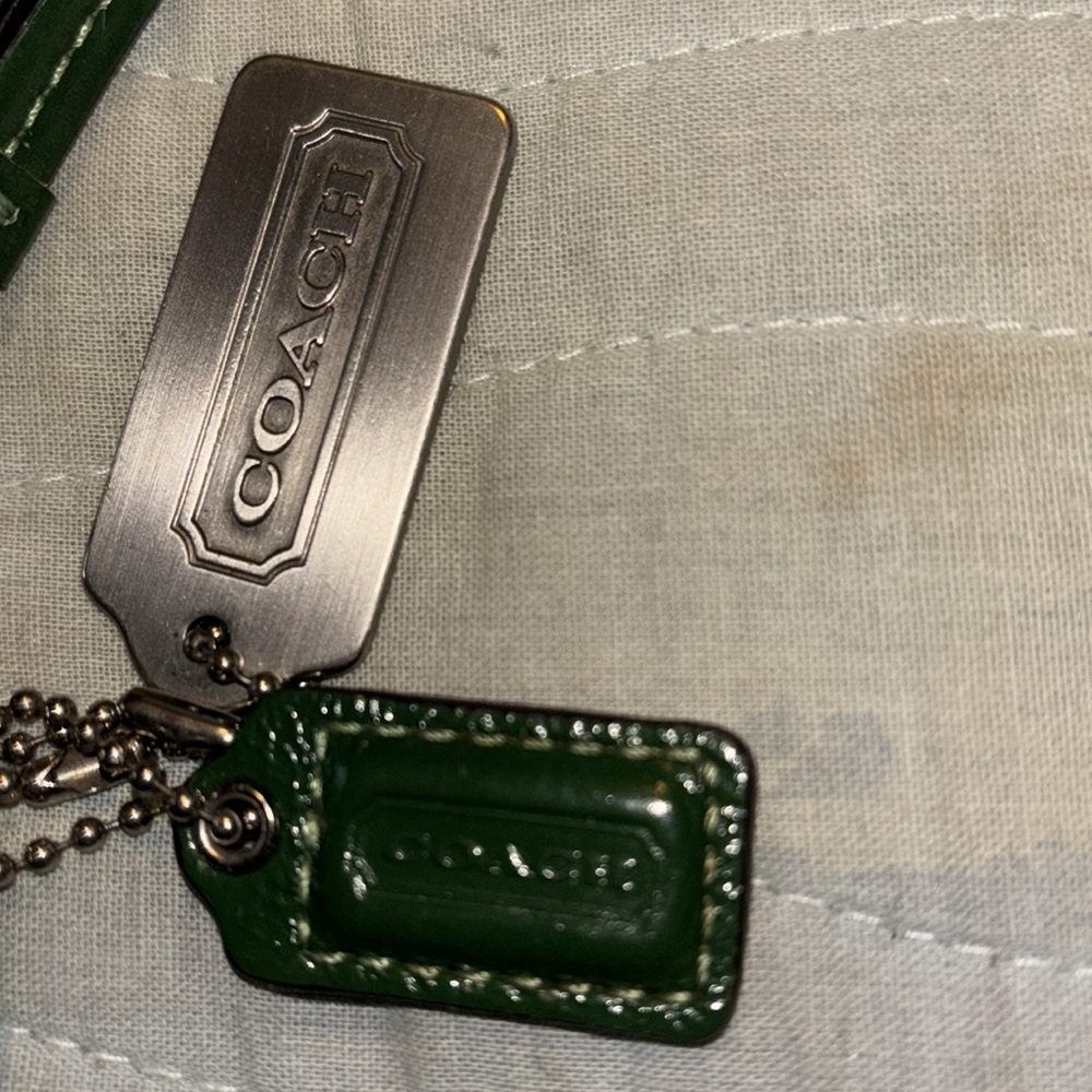 Coach Green Leather Wristlet - Picture 3 of 6